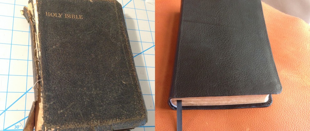 Before and After Bible Restoration