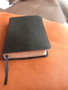The finished Bible, repaired and recovered.